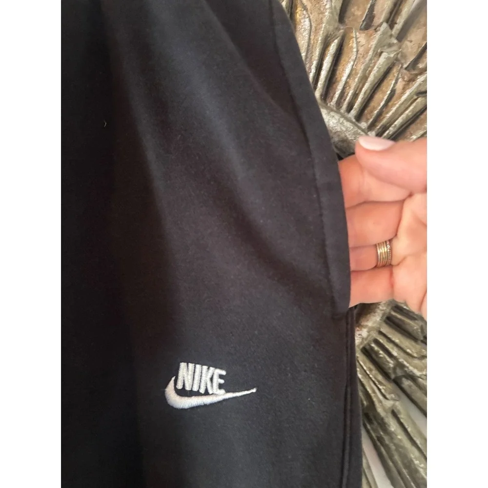 Nike Fleece Joggers Black Athleisure Sweatpants Tapered Size‎ S